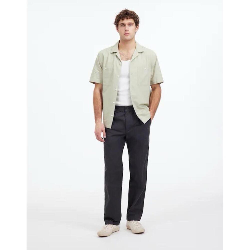 Madewell Pull On Pants Cotton Blend Dark Metal Gray Mens‎ Size Large Preppy